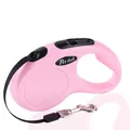 Premium pink automatic retractable pet leash for small and medium sized dogs at 3m - Pink / 3m