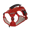 Adjustable red dog harness with no-pull handle and reflective strips for training - XS / Red