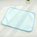 Hellblaue 3D-atmungsaktive Haustier-Kühlmatte mit weicher Eis-Seiden-Noppenstruktur - Mittel (58x44cm) / Bohnengrün