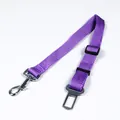 Ceinture de sécurité réglable pour animaux en nylon violet robuste pour voiture - Modèle Polypropylène / 2.5*60-70cm / Violet