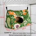 Grande amaca per uccelli verde con motivo a volpe, dimensioni 28x22x14cm - Tipo Sigillato / Taglia L
