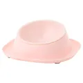 Bol rose pour animaux avec design anti-fourmis et anti-éclaboussures pour chats et chiens - Bol blanc / 22.5*22.5*8.8 / Rose Clair
