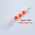 Ανταλλακτική κεφαλή για παιχνίδι γάτας με λούτρινες μπαλίτσες και λευκά φτερά, 20 cm - Ροζ Πορτοκαλί Κάμπια / Περίπου 20cm