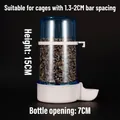 Detailed view of bird feeder with 15cm height and 7cm mouth diameter dimensions - 415ml (306#) / Blue
