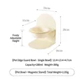 Écuelle en céramique crème ajustable avec support magnétique pour chats et chiens - Bol Blanc Crème Avec Support Blanc