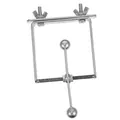 Roestvrijstalen papegaaien puzzelspeelgoed met metalen bellen voor grote vogels - U-Frame Stijl (367#)