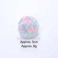 Soft macaron colored plush ball cat toy with 5cm diameter and a lightweight design - Spring Garden