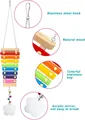 Regenbogen Hühnerspielzeug Xylophon-Saiten mit Edelstahlhaken und Acrylspiegel - Xylophon und Spiegel