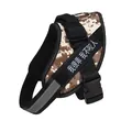 Verstellbares Hundegeschirr in Wüstentarn mit Reflexstreifen und Klettverschluss - XXS (1.5-3kg) / Camo Weiß