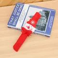 Red plush Christmas slap bracelet featuring a cute snowman design for holiday parties - Snowman