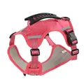 Pink reflective anti-pull dog harness vest for training with heavy-duty handle, size S - XS / Pink