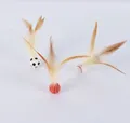 Cat feather ball toy set featuring basketball soccer and baseball designs - Basketball Soccer Baseball (Small) / 3-Piece Set / Mixed (Small)