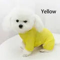 Atmungsaktive gelbe Mesh-Sommerweste für kleine Hunde zur Kühlung und Haarschutz - Größe XS (Passend für 0.5-1kg) / Vierbeinige Kleidung aus Netzstoff / Gelb