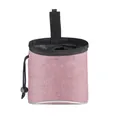 Pochette de dressage rose chiné pour animaux avec bande réfléchissante et cordon de serrage - Style Sans Logo / Rose Clair