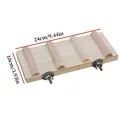 Natuurlijke houten vogelklimladder voor kooien, afmetingen 24x10 cm, voor papegaaien - Klimladder / 24x10cm