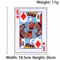 Jouet sonore pour chien en forme de carte à jouer Roi de Carreau, taille 18,5x26 cm - Poker K en Papier Bruissant