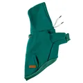 Dark green pet hooded sweatshirt for small dogs with drawstring and pocket detail - S / Green