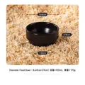 Bol en céramique noire pour hamsters et oiseaux, capacité de 100 ml, résistant aux morsures - Bol à Bouche Ronde (Noir)