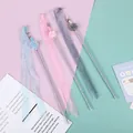 Set di bacchette per gatti stile fata con nastri traslucidi e campanellini in tre colori - Bacchetta Fata con Nastri per Gatti