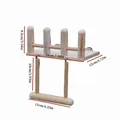 Vogelkooi accessoire houten papegaaienspeelgoed schommel platform 18cm - Hek Platform en Schommel / 18x12x10cm