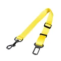 Ceinture de sécurité jaune réglable pour animaux de compagnie avec sangle en nylon durable - 2.5*60-70cm / Jaune
