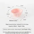 Bol pour animaux en céramique rose de taille moyenne avec support blanc, capacité 400 ml. - Bol Moyen Avec Support Simple / Rose