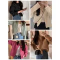 Chique gebreide cardigans in Koreaanse Chanel-stijl in diverse kleuren voor dames - Eén maat / Tops / Zwart