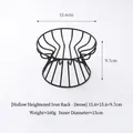 Support de gamelle surélevé en métal noir, support de 15,6 cm pour bols de chat et chien - Support Surélevé Dense - Noir