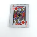 Soft crinkle paper dog toy featuring a Jack of Diamonds playing card design for small pets - Crinkle Poker Card (xj01)