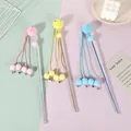 Set di 3 bacchette per gatti con pompon e campanelli per gioco interattivo pet - Bacchetta Piccolo Mostro per Gatti