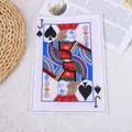 Crinkle paper dog toy featuring a Jack of Spades playing card design for teething. - Squeaky Poker J / 18.5x26cm