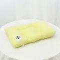 Soft creamy yellow pure cotton pet sleeping mat with tufted macaron style design - Size 2 (50x35cm) / Milk Yellow