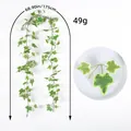 175cm artificial green ivy vine with variegated leaves for ceiling decor - Sweet Potato Leaf Vine (X3-20) / Light And Dark White Green