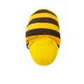 Yellow bee-striped plush squeaky slipper toy for dogs, ideal for chewing and playing - Yellow Black Striped Plush Slipper