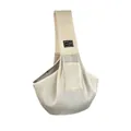 Bandolera de malla transpirable blanco roto para gatos y perros pequeños, vista de SKU - Albaricoque