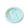 Atmungsaktive Kühlmatte für kleine Haustiere mit süßem Bananenmuster in Himmelblau - S / Bananenblau