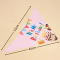 Bandana rosa di compleanno per animali con stampa 'It's My Birthday', dimensioni 55x45 cm - Bandana Torta di Compleanno