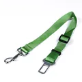 Ceinture de sécurité réglable en nylon vert pour chien avec boucle métallique solide - 2.5*60-70cm / Vert Foncé