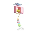 Automatic electric cat yoyo toy with pink casing and colorful caterpillar plush - Pink Jewelry Set / Pink