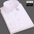 Élégante chemise blanche à manches longues pour femmes avec col carré classique - 38 / Top à Col Carré (Z68-11) / Manches longues / Blanc