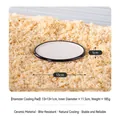 Tapis de refroidissement rond en céramique blanche pour hamsters, diamètre 13 cm, bord noir - Tapis de Refroidissement pour Hamster / Bord Noir