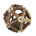 Natural Silvervine and Catnip Ball Toy for Cats' Teeth Cleaning and Entertainment. - Catnip Ball / S