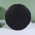 Durable black silicone dog flying disc toy for interactive outdoor play and training - S (15cm Diameter) / Black