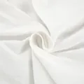 Close-up of the high-quality breathable white cotton linen fabric texture - S / Top And Bottom / White