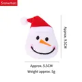 Plush snowman cat toy with catnip, soft Christmas pet accessory, 9.5cm height. - Snowman (CT425) / 9.5x5.5cm