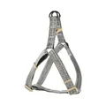 Adjustable step-in dog harness with durable gray and white woven pattern design - Harness (EPT-5551) / 6mm*120cm (Suitable for 3-8 jin) / Gray