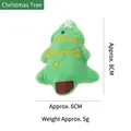 Green Christmas tree plush cat toy with catnip, measures 8x6cm, weighs approx 5g - Christmas Tree (CT425) / 8x6cm