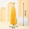 Realistic corn shaped squeaky plush dog chew toy made of durable canvas material 27.5cm - Corn / 1 Piece