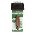 Professional wooden slicker brush for dogs and cats with fine metal needles for grooming - S / Sandalwood Color