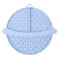 Hellblauer Silikon-Leckmatte in Planetenform für langsames Fressen von Hunden - Planetenform (2306) / Blau